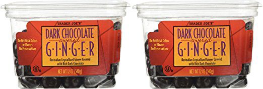Dark chocolate ginger candy